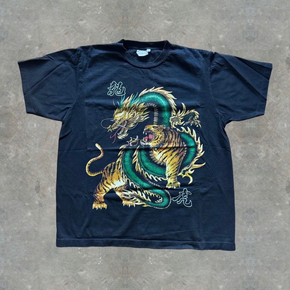 Vintage Y2K Dragon Tiger Tee